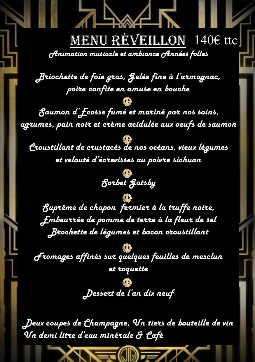 Menu réveillon 2019