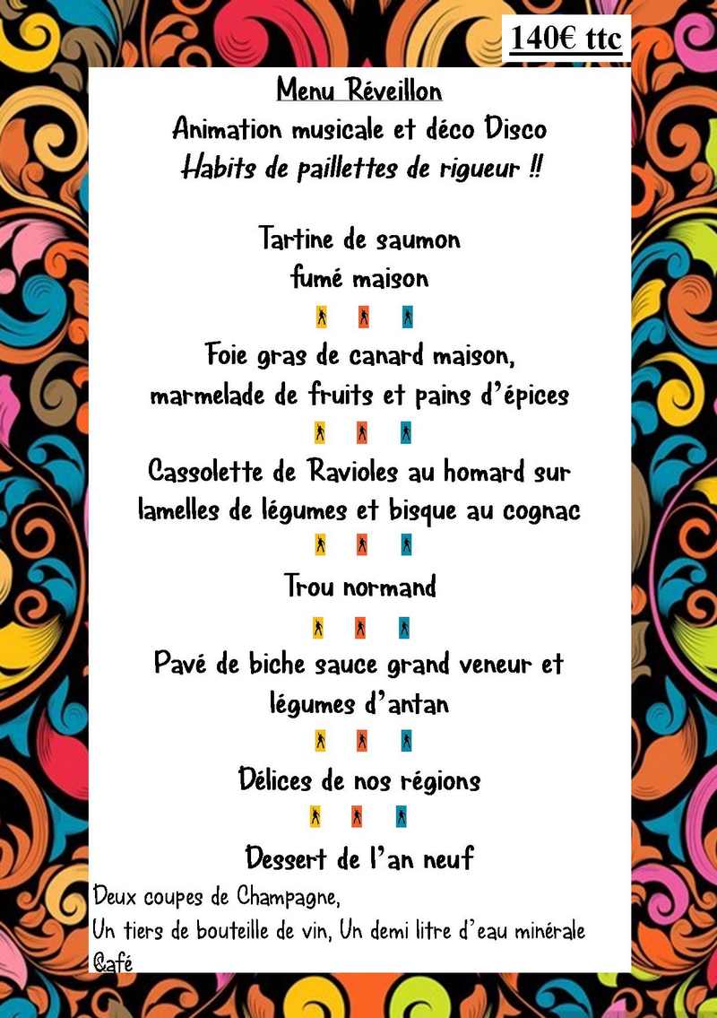 Menu réveillon 2019